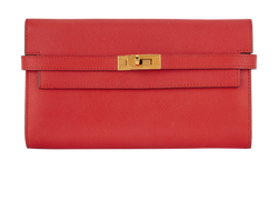 Hermes Kelly Wallet, Leather, Red, X(2016), 2*